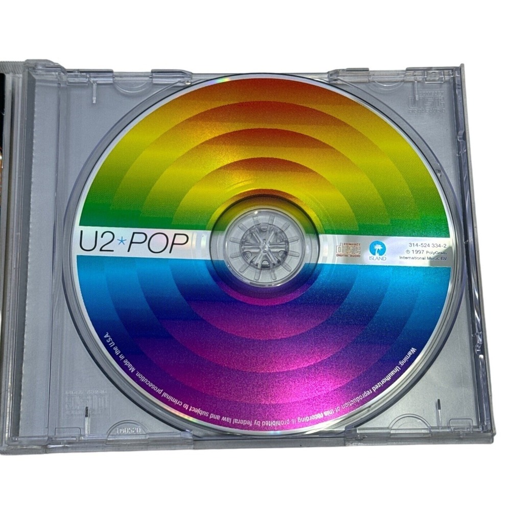 U2 Pop Music CD 1997 Island Records 314-524 334-2 Rock Discotheque Disc - Picture 3 of 4